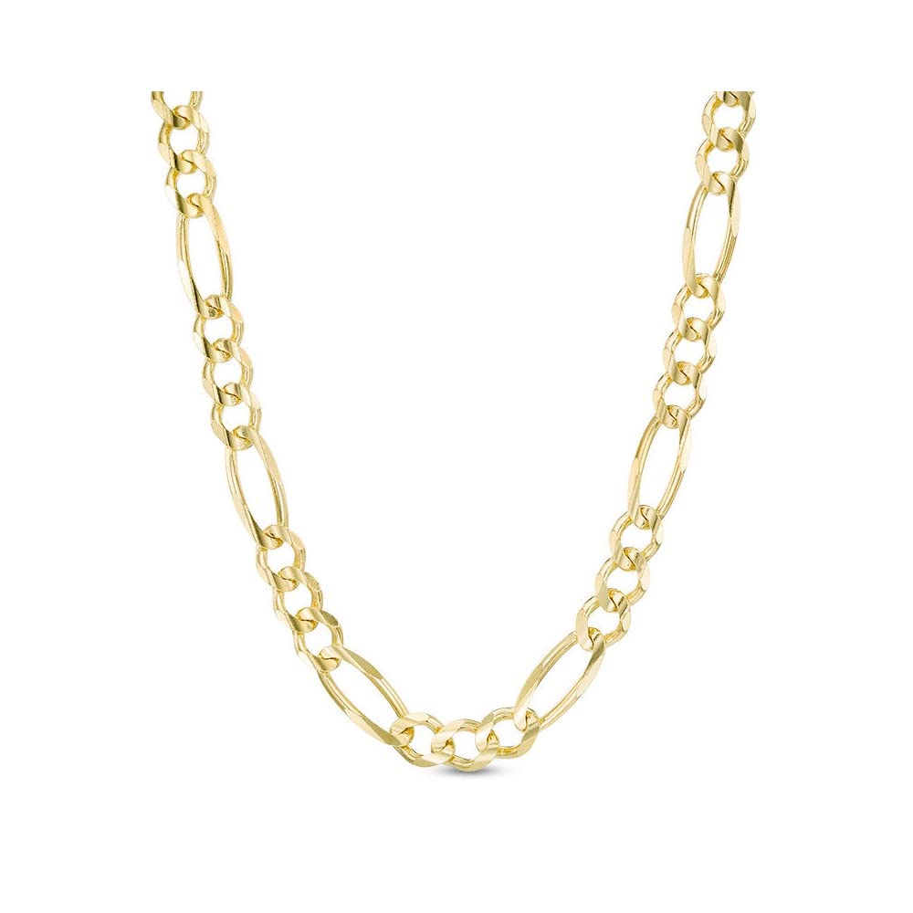 Verona Jewelers Stainless Steel Mens Figaro Chain Necklace, Heavy Link Figaro Chain Stainless Steel, Yellow Gold Rose Gold Figaro chain, Stainless Steel, other