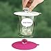 Silicone Cup Lids, IPHOX Creative Diamond Reusable Cup Cover [Set of 6] Anti-dust Airtight Seal Food Grade Mug Cover, Heat Resistant Silicone Drink Hot Cup Lids for Coffee & Tea (D Lids-White)