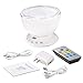 [Newest Design] Remote Control Ocean Wave Projector 12 LED &7 Colors Night Light with Built-in Mini Music Player for Living Room and Bedroom (White)