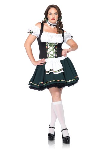 Leg Avenue Plus-Size Plus Size Bavarian Babe Includes Apron Dress and Choker