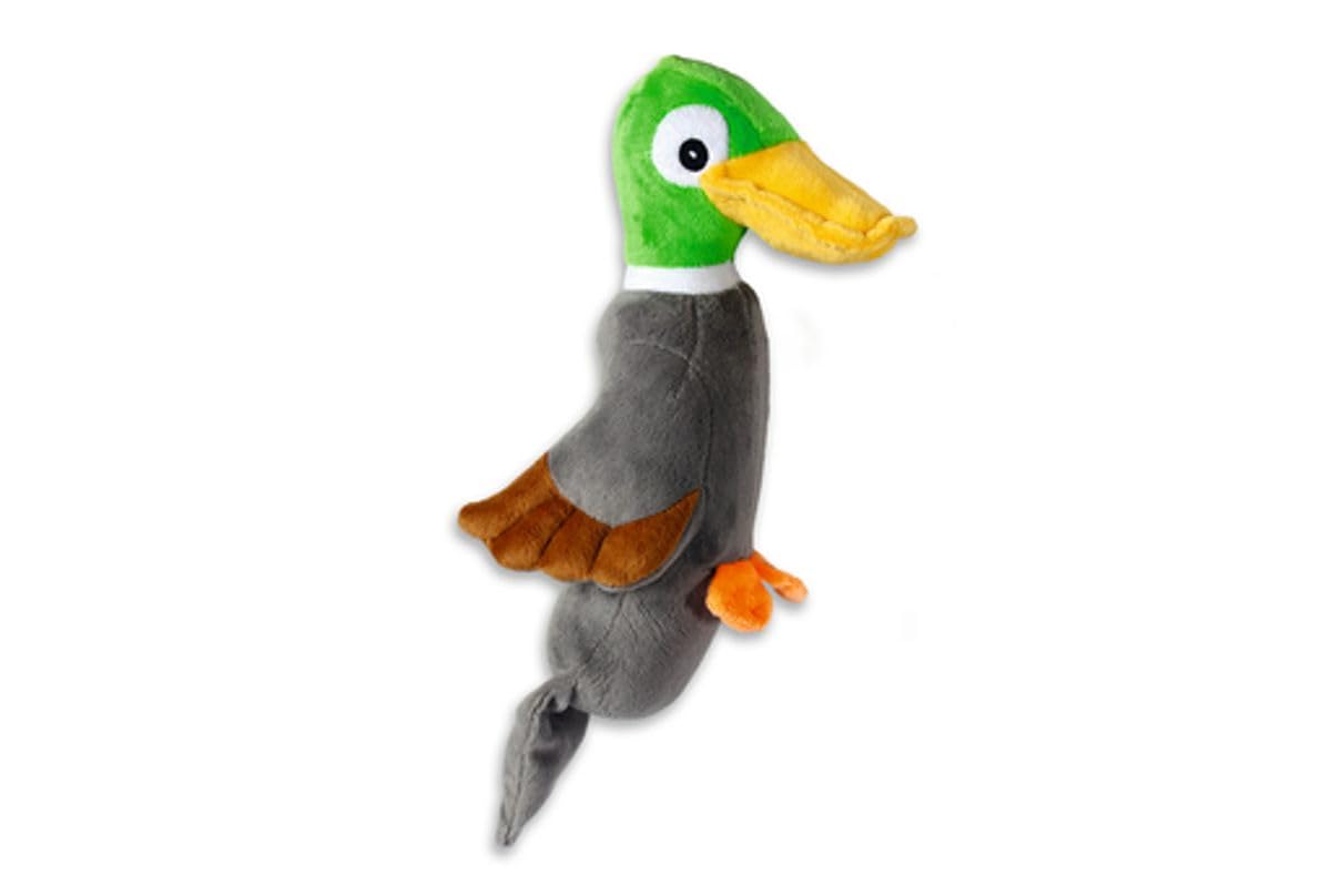 Karlie Dog Toy Plush Bird L 36 cm W 14 cm H 8.5 cm Grey Dobby