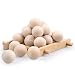 HaloVa Moth Repellent, Natural Camphor Wood Moth Balls, Non-toxic Moth Protection and Clothes Protector for Closet and Drawer Household Storage Essentials Accessories, 50 Pack