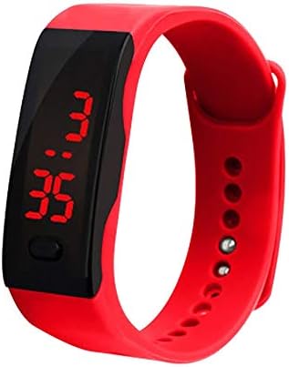 WooCo Watches Sale Casual LED Digital Display Bracelet Watch Children's Students Silica Gel Sports Watch
