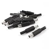 15pcs 5.5mmx2.1mm Male DC Plug Power Supply Connector Adapter