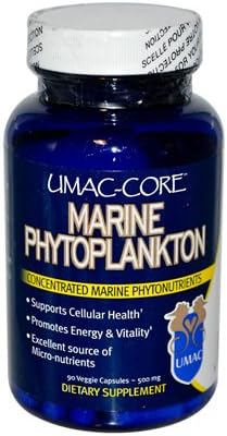 2 Packs of Umac Core Marine Phytoplankton - 500 Mg - 90 Vegetarian Capsules