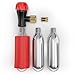 CO2 Inflator Kit with 3 x16g CO2 Cartridges - Presta and Schrader Valve Compatible - CO2 Bike Pump for Road and Mountain Bikes