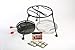 CampMaid Grill and Smoker with Carry Bag - Dutch Oven Tools Set - Charcoal Holder & Cast Iron Grill Accessory - Camping Grill Set - Outdoor Cooking Essentials - Camp Kitchen Equipment - (3 Piece Set)