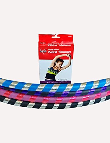 3 lb Exercise Hula Hoop with Waist Trimmer (Glitter Violet;Black)