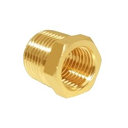 Hooshing 6PCS Brass Reducing Hex Bushing 3/8" NPT