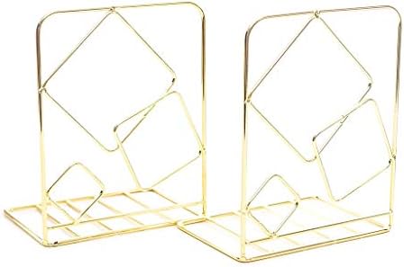 only y Set of 2 Metal Bookends gold
