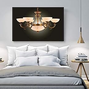 Floating Framed Canvas Wall Art for Living Room, Bedroom Droplight Canvas Prints for Home Decoration Ready to Hang - 16x24 inches