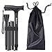 Folding Walking Cane for Men and Women, Retractable and Adjustable Collapsible Cane for Elderly, Lightweight and Protable Walking Stick with Non-Slip Grip Handle and Rubber Tip - Metene