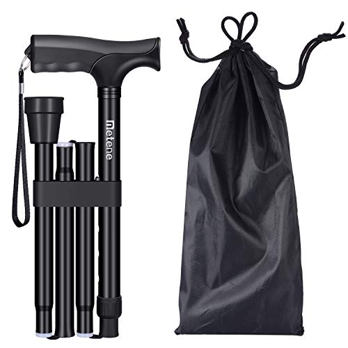 image for Folding Walking Cane for Men and Women, Retractable and Adjustable Col