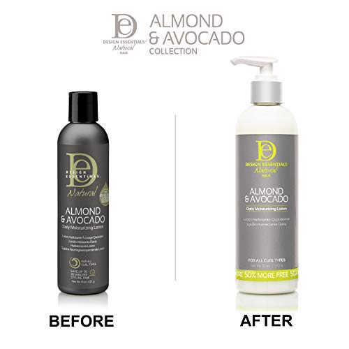 Design Essentials Almond & Avocado Daily Hair Moisturizing Lotion with