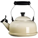 Le Creuset Enamel-on-Steel Whistling 1-4/5-Quart Teakettle, Dune