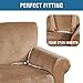 Velvet Plush Stretch Sofa Slipcover Sofa Cover Furniture Protector Couch Soft with Elastic Straps for Anti-Slip, High Stretch Velvet Plush Sofa Slipcovers for 3 Seater Sofa(Large, Luggage)