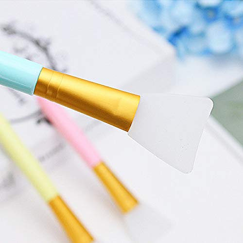 Soft Silicone Mask Brushes Facial Mud Applicator Body Lotion Foundation Mixing DIY Tool (Pack of 3)