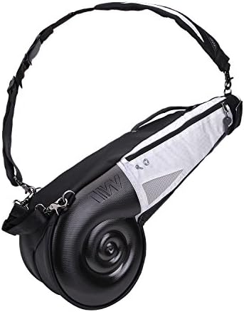 WELLZHER Nautilus Driving Range Sunday Golf Bag, Black/White
