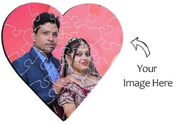 Personalized Photo Puzzle Game (8 x 8) - 24 pieces , Personalised Wooden Photo Heart Shape Jigsaw Puzzle Photo Frame , Personalised Wooden Photo Jigsaw Puzzle , Personalized Valentines Day Gift , Photo Puzzle , Latest Customized Gift For Birthday , Unique Birthday Gift