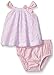 Calvin Klein Baby-Girls Top with Lace Overlay and Panty, Pink, 0-3 Months
