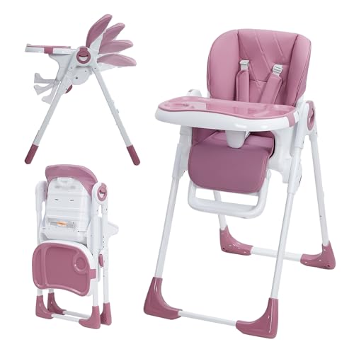 GarveeLife Baby High Chair, Adjustable Infant Highchairs with Removable Tray fo…