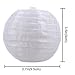 KI Store Lantern String Lights Set of 10 Extendable Plug-in Oriental Style Lanterns with Lights for Weddings Parties Bedroom Decoration (Plain White)