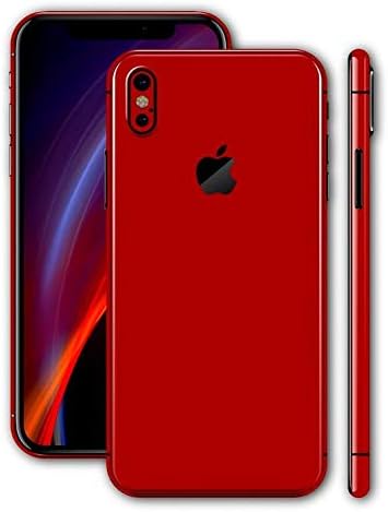 EASYSKINZ Gadgets WRAP Glossy Deep Red Skin for iPhone Xs Max