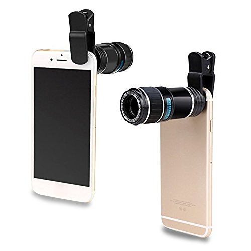 8x-12x zoom cellphone camera lens manual focus clip-on …