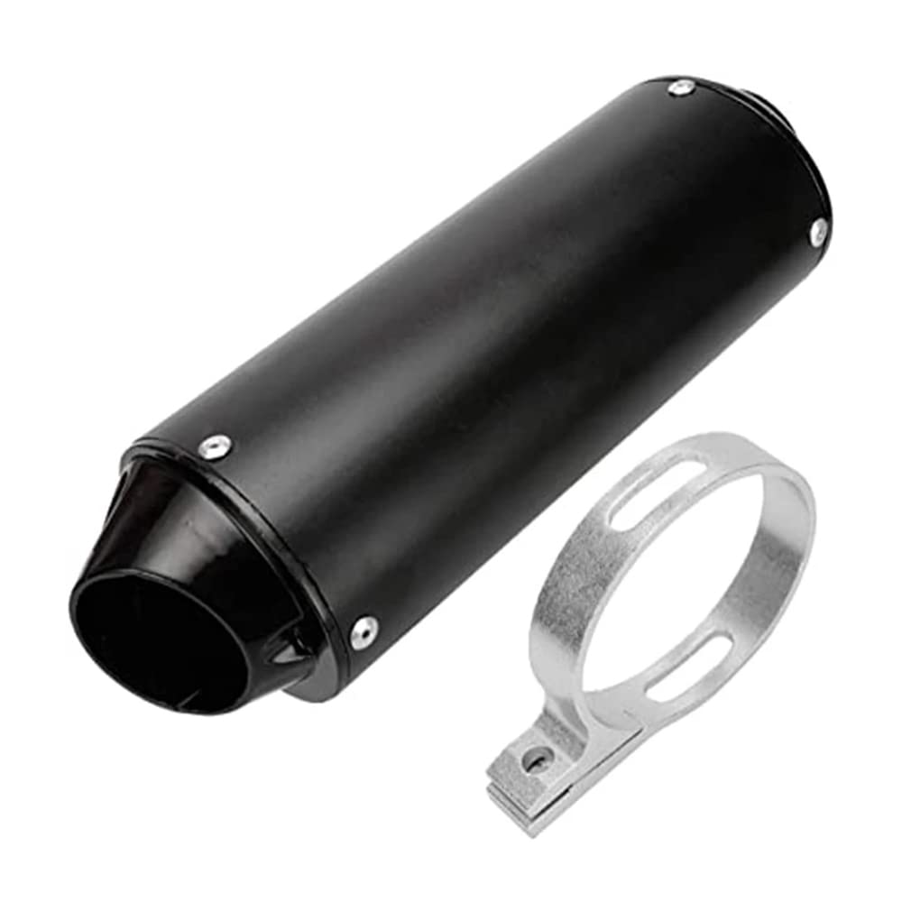 Photo 1 of 1.5" 38mm Exhaust Muffler With Clamp for 125cc 140cc 150cc 160cc 4 Wheeler ATV Quad Motorcycle Lifan Yx SDG Atomik Thumpstar BSE Apollo Kayo Stomp Chinese Pit Dirt Bike Black