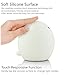 Mystery 3-Modes Silicone Soft LED Multicolor Baby Night Light, USB Rechargeable Children Night lamp with Warm White, Single Color, 7-Color Breathing Three Lighting Modes for Kids Adults Bedroom (B)