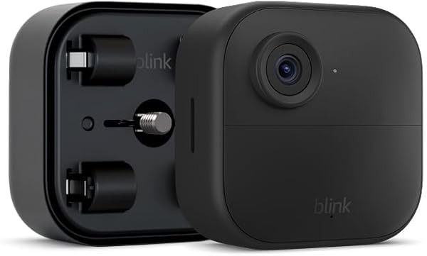 Blink-Kamera Outdoor 4 + Batterie-Erweiterungspack | Kabellose intelligente HD-Sicherheitskamera, vier Jahre Batterielaufzeit, funktioniert mit Alexa | Nur Zusatzkamera | IP65