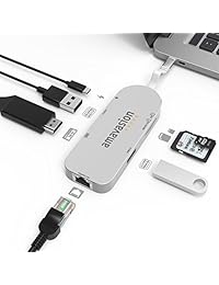 Hub USB C HUB, amavasion de red USB C con puerto gigabit ethernet 4 K HDMI para MacBook, Mac Pro Air, portátil, mini, iMac, notebooks, Surface Pro, Chromebook.
