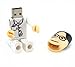 Flash Drive 8GB, Memory Stick Pen Drive USB2.0 AreTop Cute Cartoon Miniature Doctor Robot Thumb Drives for Date Storage Gift for School Students Kids Children Teacher Collegue Employees, White