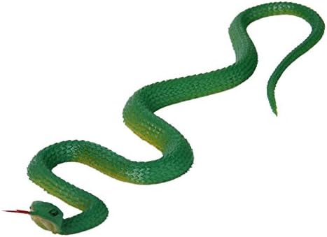 Gogoforward 1 x Artificial Rubber Snake Toy Party Tricks 48cm Green