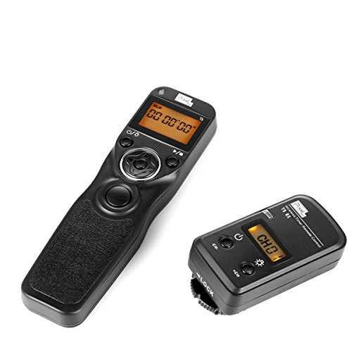 Pixel T9-E3/N3 LCD Wired/Wireless Shutter Release Timer Remote Control with Two Connecting Cables for Canon EOS 1200D/1100D/1000D/760D/750D/700D/650D(N3/E3)