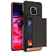 Huawei Mate 20 Pro Case, VRS Design [Matte Black] Semi-Automatic U.S. Patent Gliding Wallet Phone Case [Damda Glide X D.Wallet] Secure 2 Card Holder Compatible with Huawei Mate 20 Pro (2018)