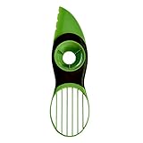 3-in-1 Avocado Slicer Splitter Pitter and Scooper Tool, Green