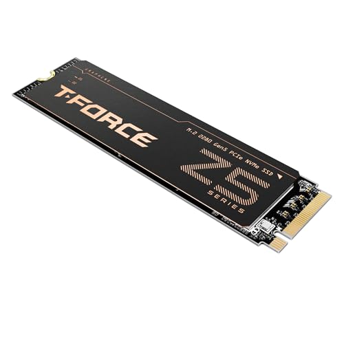TEAMGROUP T-Force Z540 1TB Gen5x4 DRAM SLC Cache 3D TLC NAND NVMe Phison E26 PCIe M.2 2280 Gaming SSD with Ultra-Thin Graphene Heat Spreader Read/Write 11700/9500 MB/s TM8FF1001T0C129