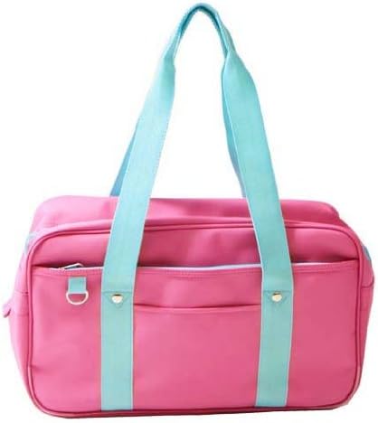 Amazon ピンク スクールバッグ 春夏モデル 私服学生に大人気 放課後 なんちゃって なりきり 制服 スクール 女子高生 ギャル 渋谷 Jk シューズ バッグ