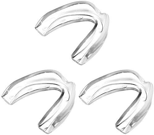 NACTECH Athletic Mouth Guards Gum Shield Adult for Guarding Teeth Youth Mouthguard for Kids Rugby Boxing Hockey MMA Karate Martial Arts with Plastic Box(3 Pack)