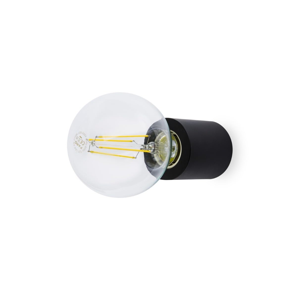 Faro 62151 – Matt Black Wall Light E27 20W