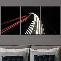 3 Piece Framed Canvas Wall Art Colorful Industrial Lights Canvas Prints Home Artwork Decoration for Living Room,Bedroom - 16