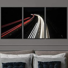 signwin 3 Piece Framed Canvas Wall Art Colorful...