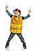 IQ Toys Boys and Girls Costumes Dress Up costumes play Set - 11 Pc Pretend Set for Kids Comes with Car Racer, Knight, Cowboy, Construction Worker, and Pirate Costume