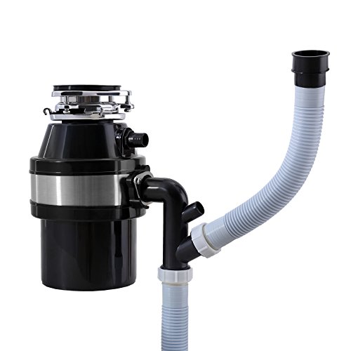 Nurxiovo Garbage Disposal Continuous Food Feed Home Kitchen Waste W/Plug 1.0 HP 2600 RPM