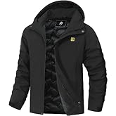 YYCABGTI Men's Warm Winter Coats Waterproof Ski Jacket Windproof Snow Coat Mountain Windbreaker Hooded Raincoat
