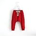 Baby Boys Girls Pants Kid Toddler Cotton Hiphop Harem Pants Infant Sport Jogger,2-3T,90cm tall/ Tag size:100,Red
