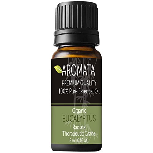 Eucalyptus Essential Oil (Radiata) Organic Pure Therapeutic Grade by Aromata - 5 ml