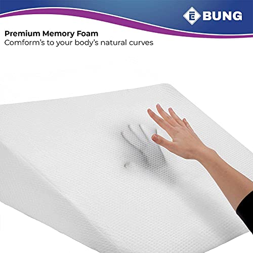 Ebung Bed Wedge Pillow Cover Fits 7 Inch Bed Wedge Pillow