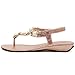 Meeshine Womens T-Strap Open Toe Sparkle Flip-Flops Summer Dress Flat Sandals Shoes